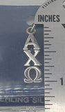 Alpha Chi Omega 1 inch Lavaliere, A Chi O Sterling Silver Charm,  Sorority Gift