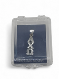 Alpha Chi Omega 1 inch Lavaliere, A Chi O Sterling Silver Charm,  Sorority Gift