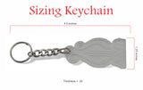 Alpha Chi Omega Lyre Keychain, A Chi O Etched Fob, Sorority Acrylic Key Ring - 1007-8C1E34-062425