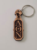 Lambda Theta Nu-Paddle Keychain, Laser Engraved-LQN-01-KEY-PDL
