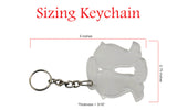 Pi Beta Phi Acrylic Keychain, Angel Wings with Halo Plastic Key Ring, Pi Phi Laser Engraved Key Fob - 1041-77729B-050323