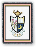 Gamma Phi Beta – Afghan - Throw Blanket, GFB-5443-T; GFB-9004-T