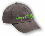 Omega Chi Rho – Baseball Cap, Embroidered, AD969 6-Panel Low-Profile Washed Pigment-Dyed Cap