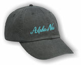 Alpha Nu – Baseball Cap, Embroidered, AD969 6-Panel Low-Profile Washed Pigment-Dyed Cap