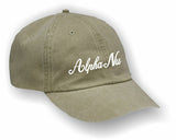 Alpha Nu – Baseball Cap, Embroidered, AD969 6-Panel Low-Profile Washed Pigment-Dyed Cap