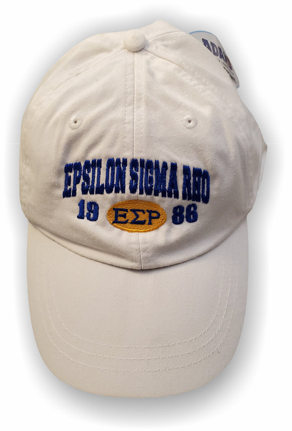 Epsilon Sigma Rho – Baseball Cap, Embroidered, AD969 6-Panel Low-Profile Washed Pigment-Dyed Cap
