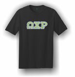 Omega Chi Rho – T-Shirt, Embroidered (Single Stitched)  – 5180 Hanes® Beefy-T® - 100% Cotton T-Shirt