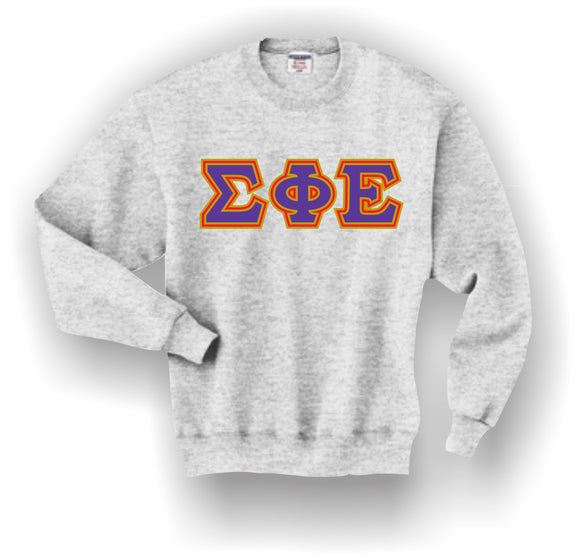 Sigma Phi Epsilon – Crewneck Sweatshirt, Embroidered (Double Stitched) – 4662M JERZEES® SUPER SWEATS®
