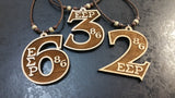 Epsilon Sigma Rho - Genuine Wood Number Tiki