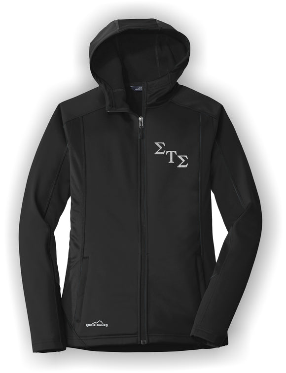 Sigma Tau Sigma-Eddie Bauer® Ladies Trail Soft Shell Jacket; Embroidered-STS-EB543-TRAIL