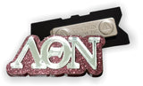 Lambda Theta Nu-Pin, Magnetic, Greek Letters-LQN-PIN-MAG-MIR-MRNGLTR