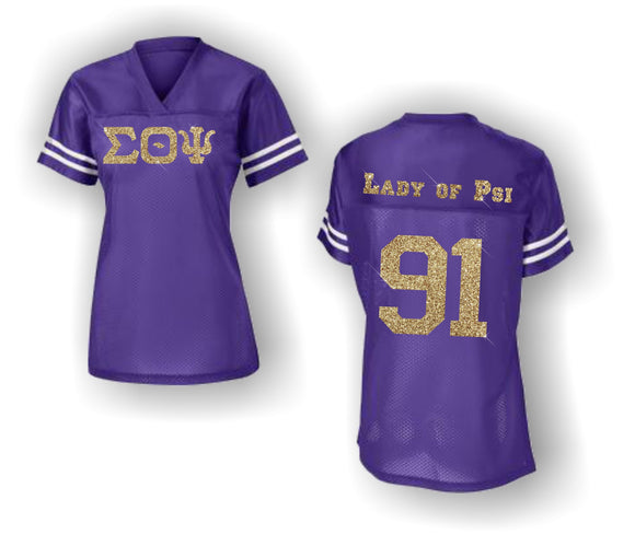 Sigma Theta Psi - Football Game Day Jersey - Lady of Psi