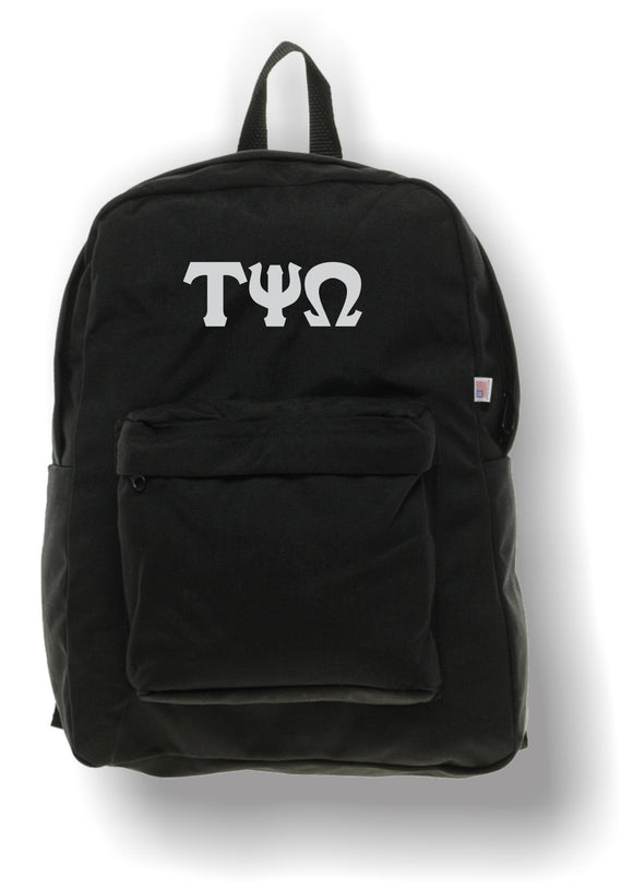 Tau Psi Omega - Backpack by American Apparel with Embroidered Letters