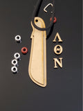Lambda Theta Nu-Tiki Kit; Wood-LQN-01-TIKI-KIT-MACHETE