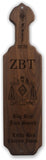 Zeta Beta Tau-Paddle, Custom, Laser Engraved, 21 Inch-ZBT-01-PDL-21