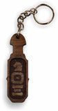 Theta Xi - Paddle Keychain, Laser Engraved; Maple & Walnut-01-KEY-PDL