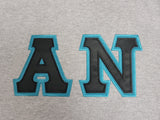 Alpha Nu – T-Shirt, Embroidered (Single Stitched)  –  8000  Gildan® DryBlend® 50 Cotton/50 Poly T-Shirt