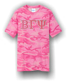 Beta Gamma Psi - PC54C - Camo T-Shirt with Glitter Letters