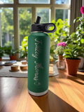 Beta Gamma Psi 40oz Water Bottle with Script Name and Year, Sorority Laser Engraved Hydro Thermos