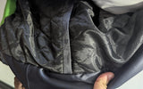 Beta Gamma Psi Bomber Jacket, Sorority Jacket in Black and Green, Greek Embroidered Jacket
