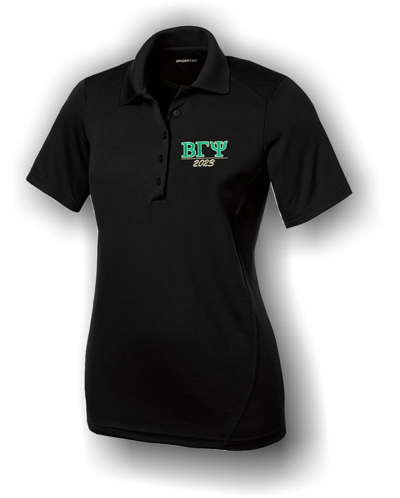 Beta Gamma Psi – Ladies Polo Shirt, Embroidered - L475 Dry Zone® Sport-Tek®