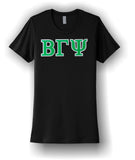 Beta Gamma Psi - NL3900  Next Level Apparel® Women’s Cotton Tee with Glitter Letters