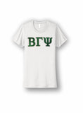 Beta Gamma Psi - NL3900  Next Level Apparel® Women’s Cotton Tee with Glitter Letters