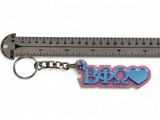 Beta Phi Omega Blue Keychain, Go Greek Mirror Key Fob, Sorority Glitter Key Ring, Fraternity Greek Life Keychain