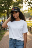 Eta Alpha Pi - Flexfit Hat with Tri-Color Letters