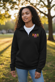 Eta Alpha Pi Black 1/4 Zip Sweatshirt, Sorority Embroidered Quarter Zip – ST253 Sport-Tek®