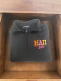 Eta Alpha Pi Black 1/4 Zip Sweatshirt, Sorority Embroidered Quarter Zip – ST253 Sport-Tek®