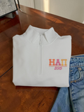 Eta Alpha Pi White 1/4 Zip Sweatshirt, Sorority Embroidered Quarter Zip – ST253 Sport-Tek®