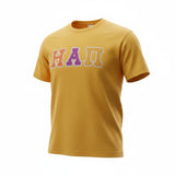 Eta Alpha Pi Comfort Colors Bright Orange T-Shirt with Zigzag Sewn Twill Letters