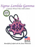 Sigma Lambda Gamma Tiki, SLG Anchor Necklace, Sorority Mirror on Glitter Teekee - 1094-28EC13-051925
