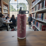 Kappa Delta Chi 40oz Water Bottle: Includes Letters, Pinguin and Founding Year - Personalization Available