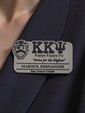 Kappa Kappa Psi - Name Badge for Events and Meetings - Silver - 1065-78897D-020226