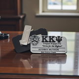 Kappa Kappa Psi - Name Badge for Events and Meetings - Silver - 1065-78897D-020226