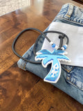 Lambda Sigma Upsilon Palm Tree White Acrylic Blue Mirror Tiki - 13786-19766D-071026