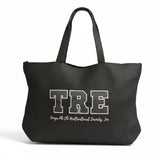 Omega Phi Chi TRE 8863 Canvas Bag with Inner Pocket with Black on Pink Embroider - 29549-4135F7-070126