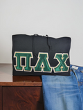 Pi Lambda Chi - Jerzees 4997M - Pullover Hooded Sweatshirt with Hunter on Metallic Double Stitched Letters