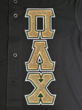 Pi Lambda Chi - ST220 - Full Button Jersey with Double Stitched Letters