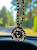 Sigma Tau Sigma Crest Tiki, Sorority Beaded Necklace, Greek Life Acrylic Charm,