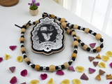 Sigma Tau Sigma Crest Tiki, Sorority Beaded Necklace, Greek Life Acrylic Charm,