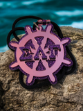 Sigma Lambda Gamma Tiki, SLG Anchor Necklace, Sorority Mirror on Glitter Teekee - 1094-28EC13-051925