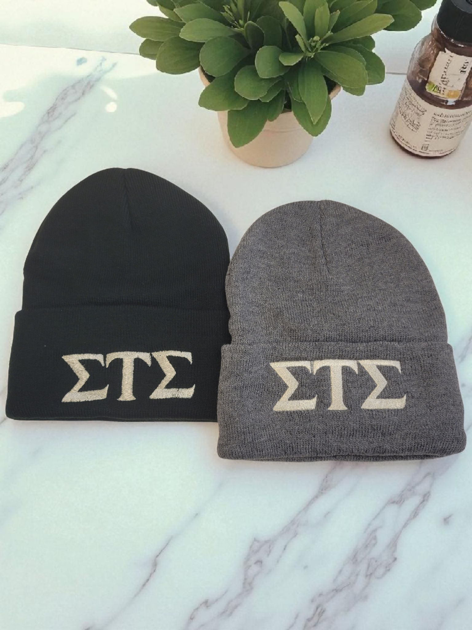 Sigma Tau Sigma–Knit Cap; Embroidered-Beanie-CP90 Port Company