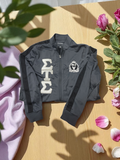 Sigma Tau Sigma Running Jacket, Sorority Jogging Coat, Greek Life Gift
