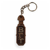 Beta Gamma Psi-Paddle Keychain, Laser Cut and Engraved in Maple or Walnut