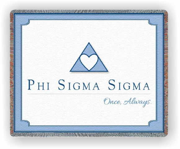 Phi Sigma Sigma – Afghan - Throw Blanket, FSS-9017-T