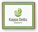 Kappa Delta – Afghan - Throw Blanket, KD-5450-T; KD-8857-T