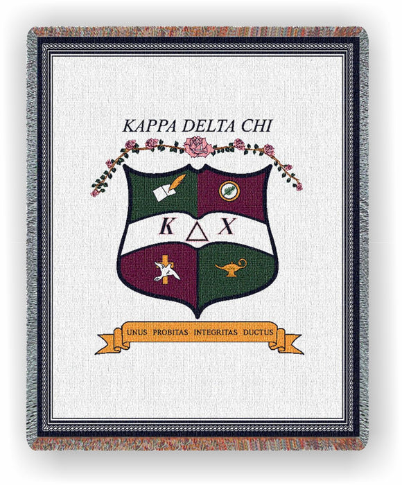 Kappa Delta Chi – Afghan - Throw Blanket, KDC-5604-T